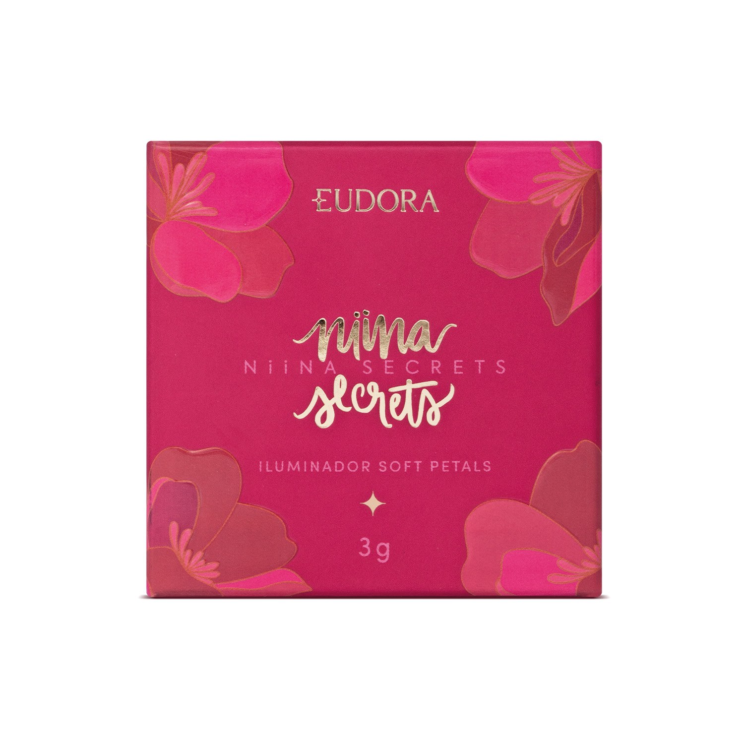 Niina Secrets Combo Soft Petals: Iluminador 3g + Lapiseira Rosa Secreta 1,2g