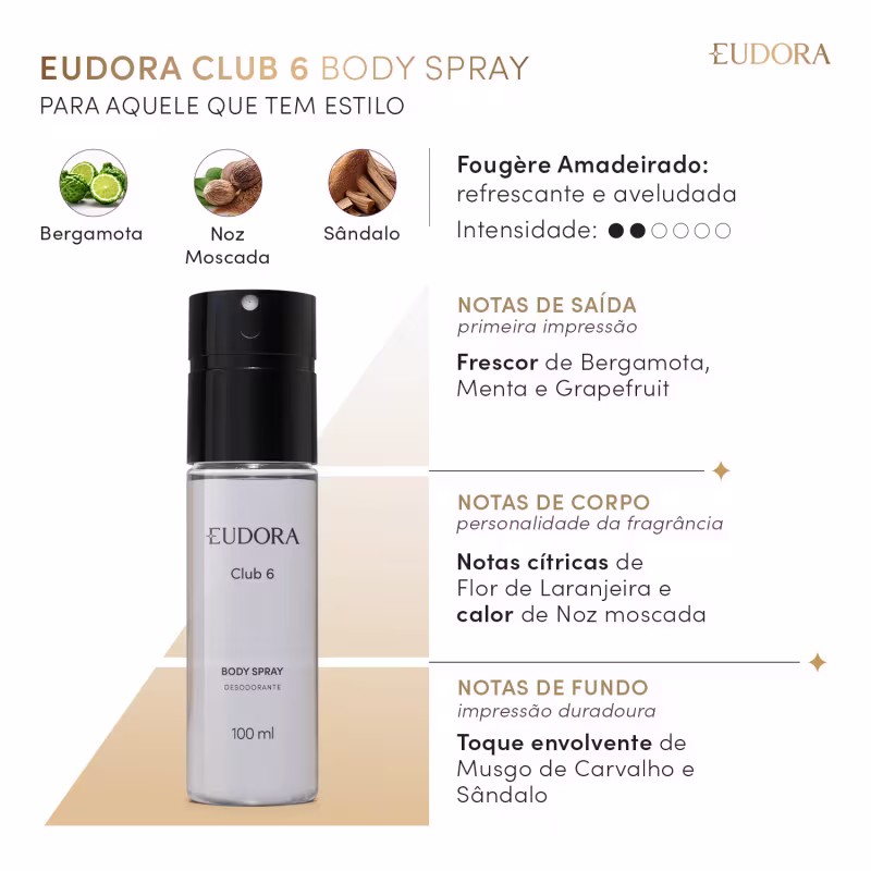 CLUB 6 Desodorante Body Spray 100ml