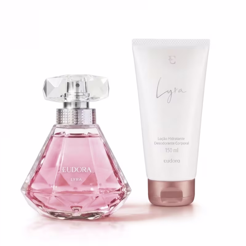 EUDORA Combo Lyra: Desodorante Colônia 75ml + Loção Corporal 150ml + Sacola