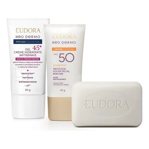 Neo Dermo Combo Neo Dermo: Protetor Solar FPS 50 40g + Hidratante Facial Hidra Mineral 50g