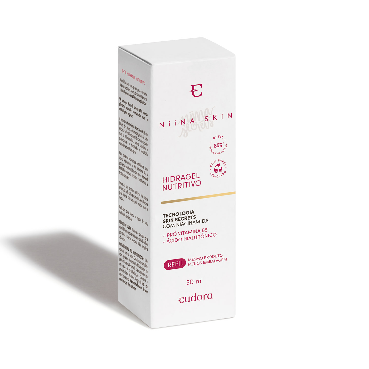 Niina Secrets Combo Skin: Hidragel Nutritivo 30ml + Refil 30ml