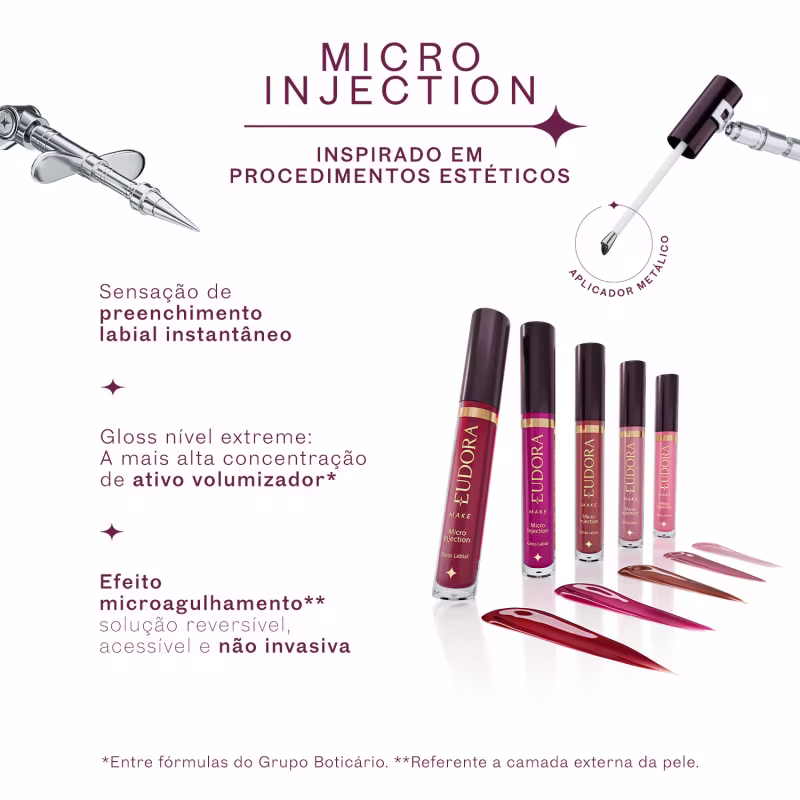 EUDORA MAKE Gloss Labial Micro Injection Rose 5,2ml