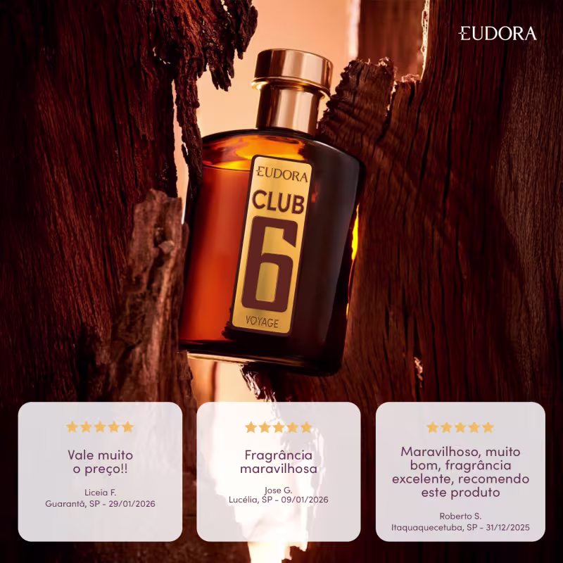 CLUB 6 Voyage Desodorante Colônia 95ml