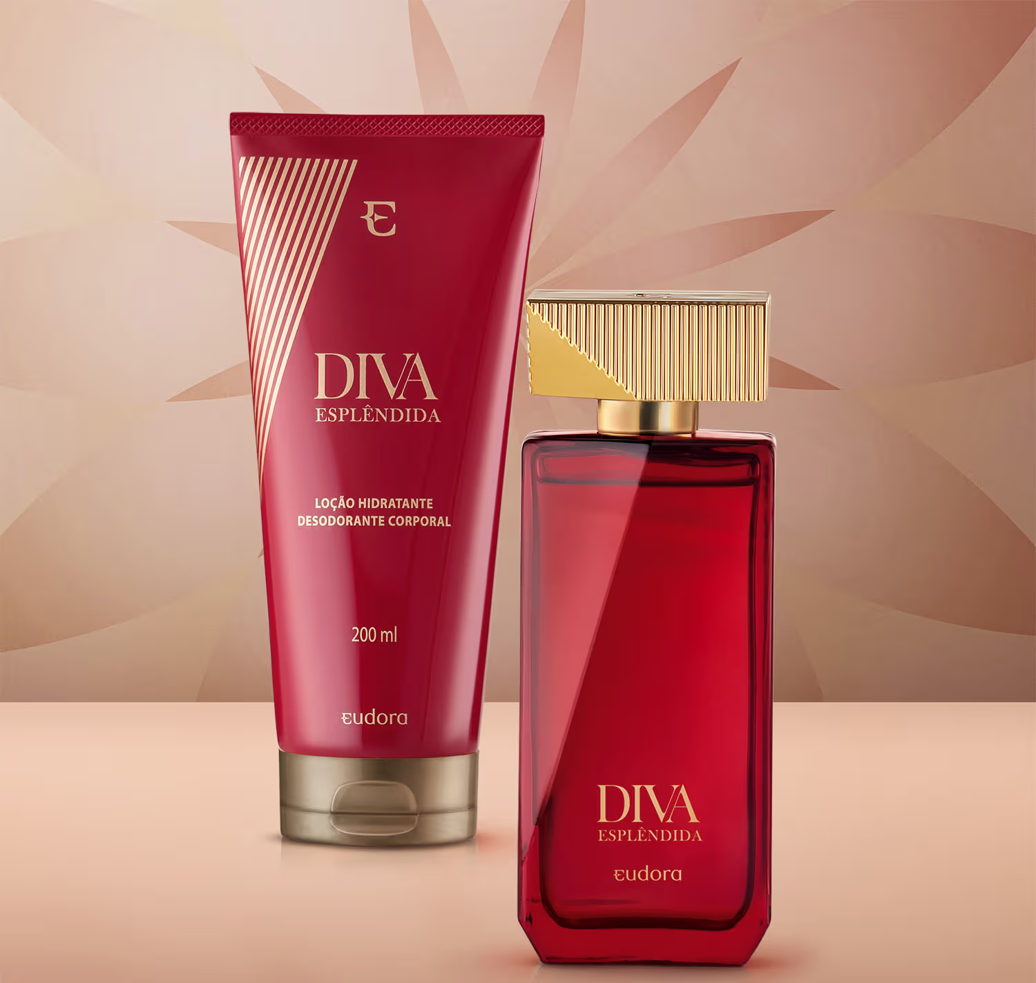 DIVA Combo Esplêndida: Desodorante Colônia 100ml + Loção Corporal 200ml