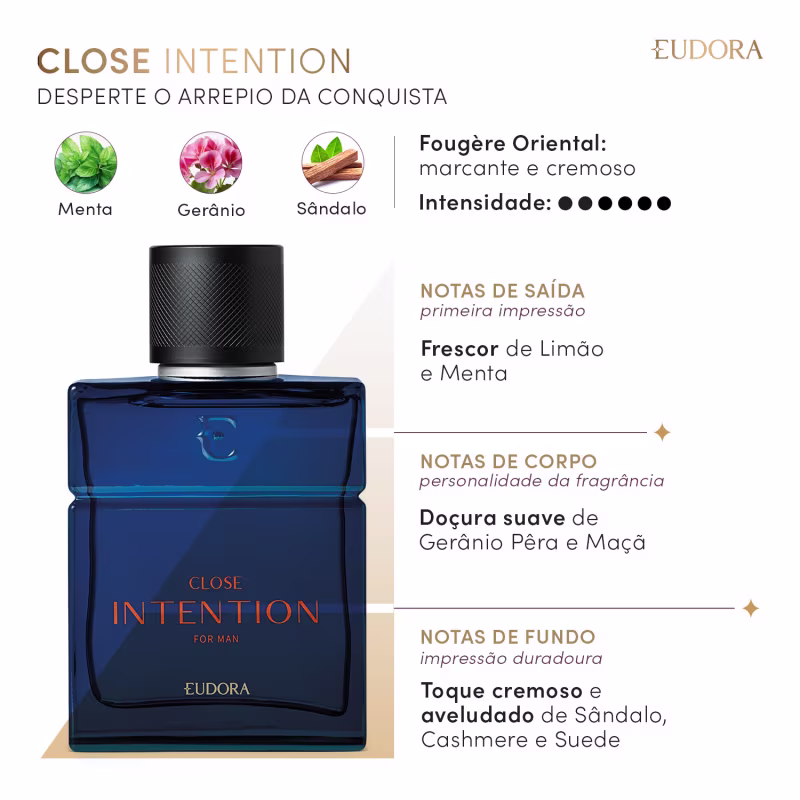 INTENTION FOR MAN Close Intention Desodorante Colônia 100ml