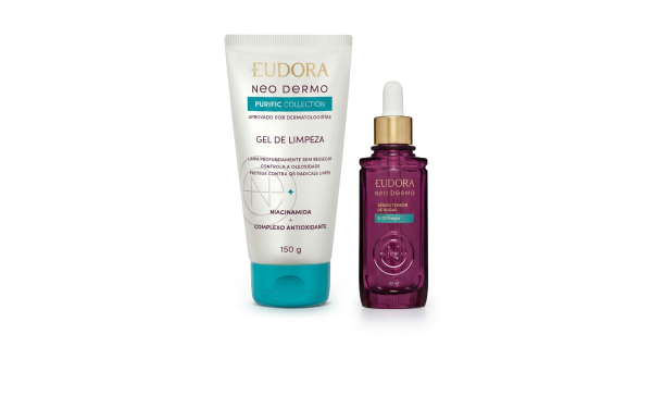 Neo Dermo Combo Neo Dermo: Gel de Limpeza 150g + Sérum Tensor de Rugas B-TX Freeze 30ml