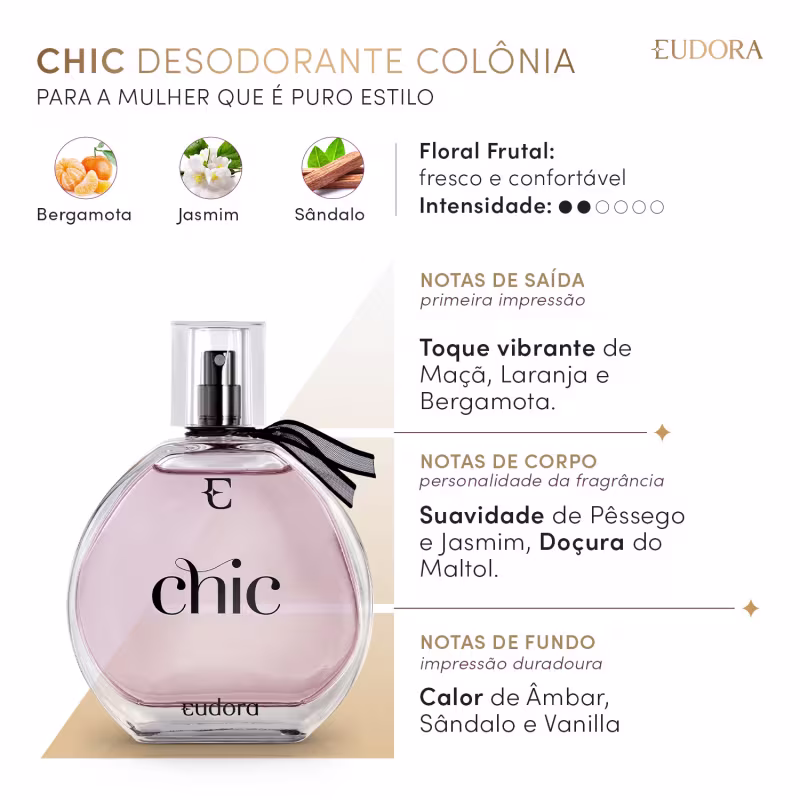CHIC Colônia Desodorante 95ml