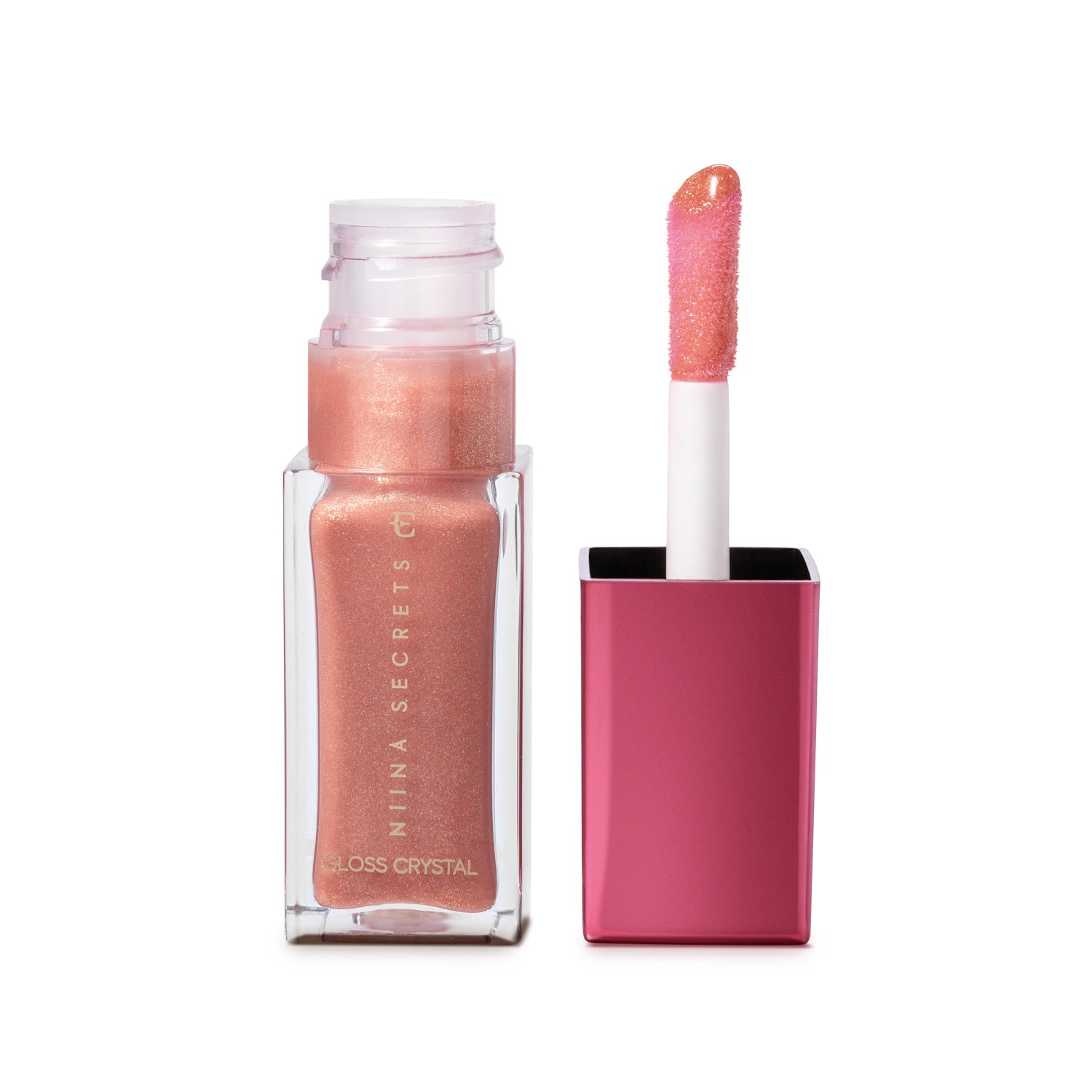 Niina Secrets Combo Presente Gloss Crystal: Gloss Topázio 7ml + Gloss Rubi 7ml + Sacola