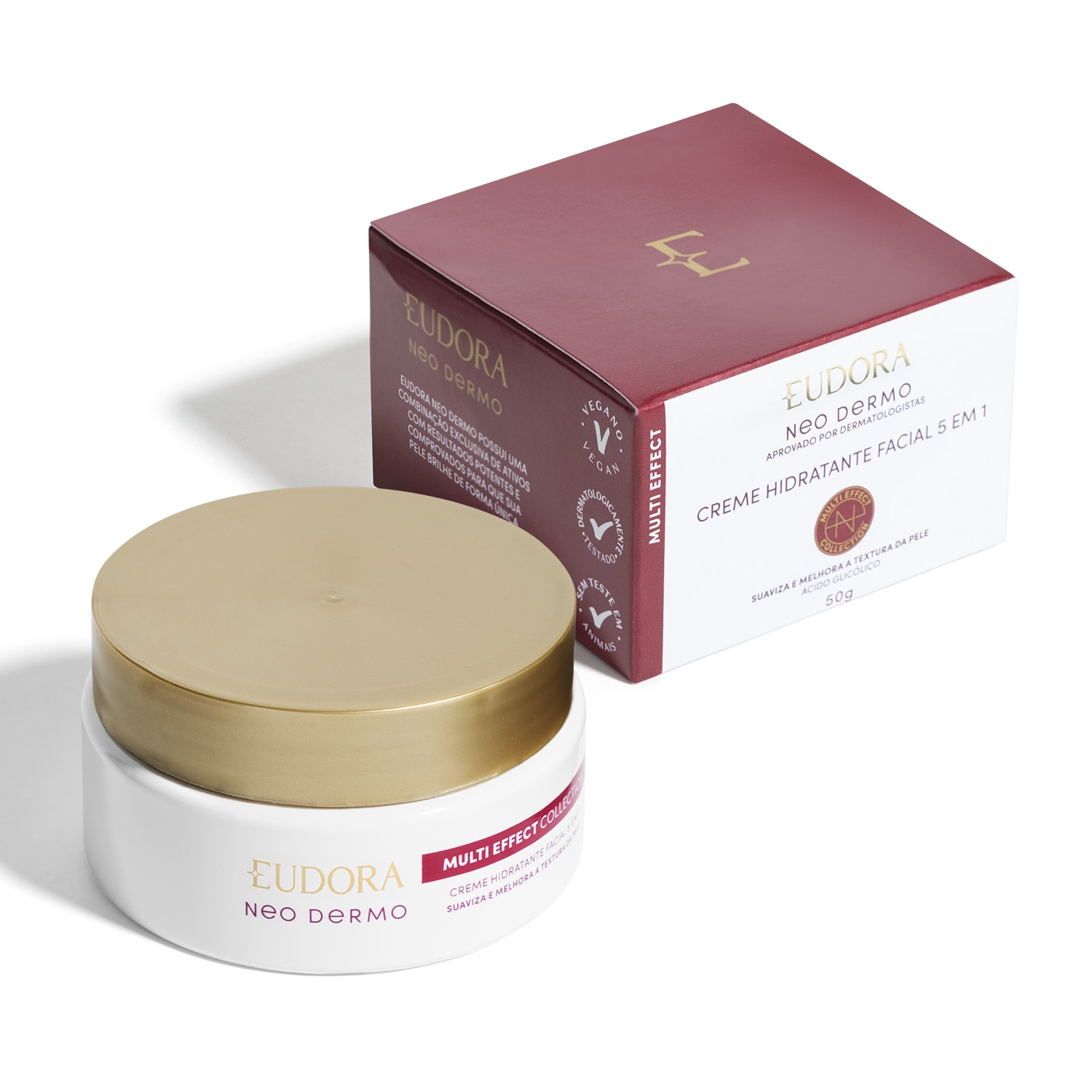 Neo Dermo Combo Neo Dermo: Esfoliante Facial Purific 75g + Creme Hidratante Facial Multi Effect 50g