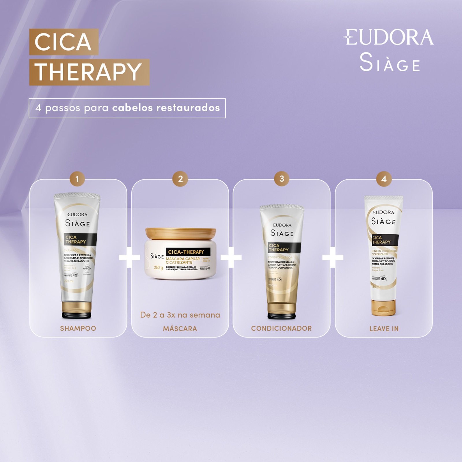 Siàge Refil Máscara Capilar Cica-Therapy 250g