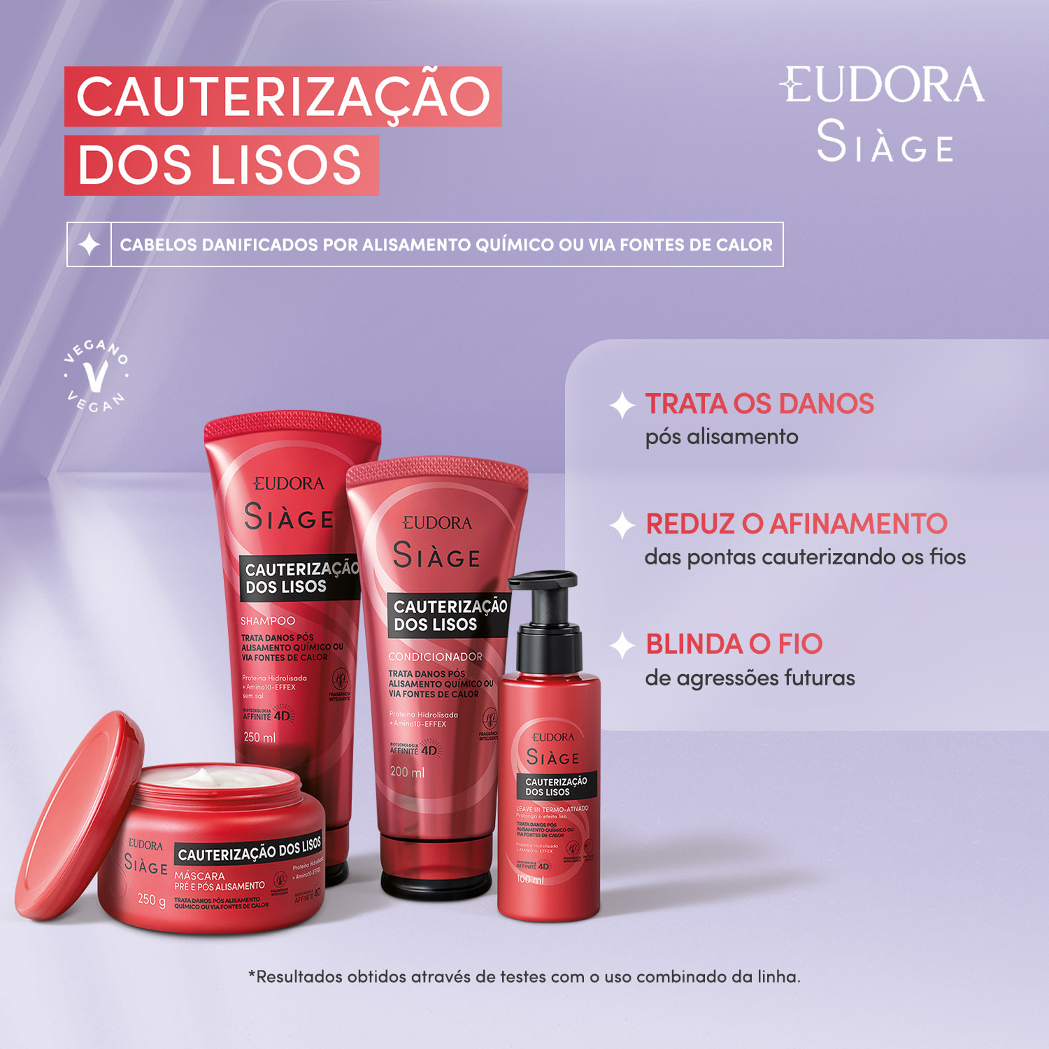 Siàge Shampoo Cauterização dos Lisos 250ml
