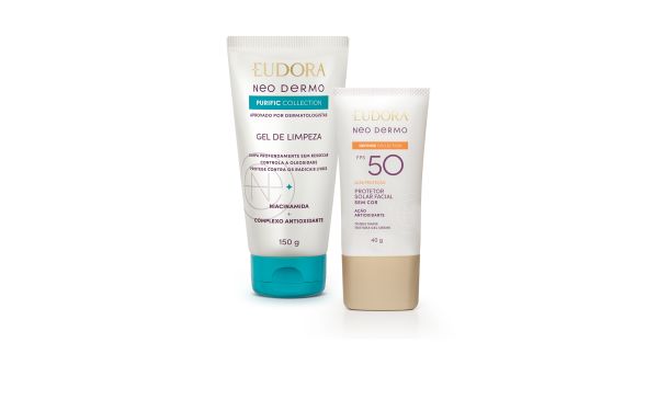 Neo Dermo Combo Neo Dermo: Protetor Solar FPS 50 40g + Gel de Limpeza Facial 150g