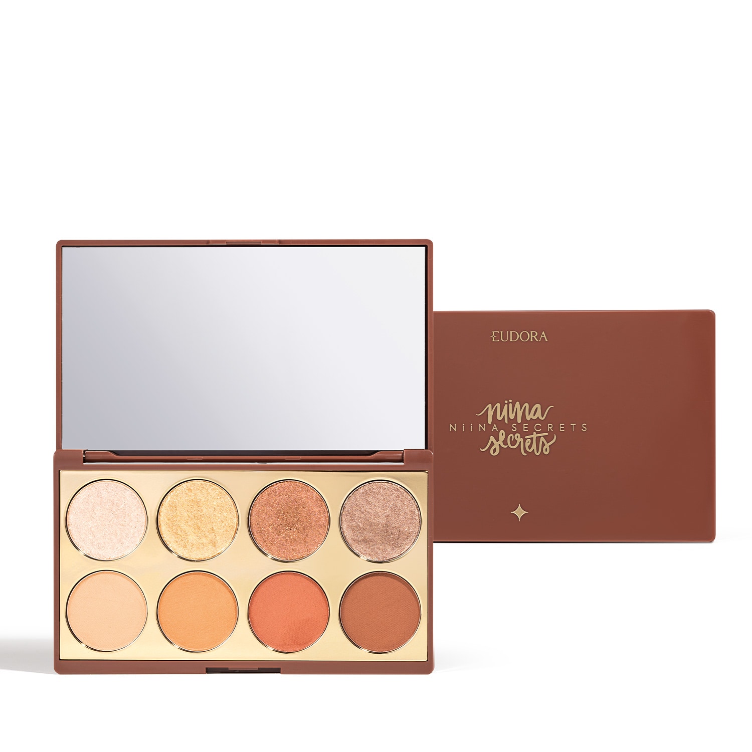 Niina Secrets Combo Niina Secrets: Palette de Sombras Neutrals 5,6g + Pó Solto Perfect Match Cor 4 12g