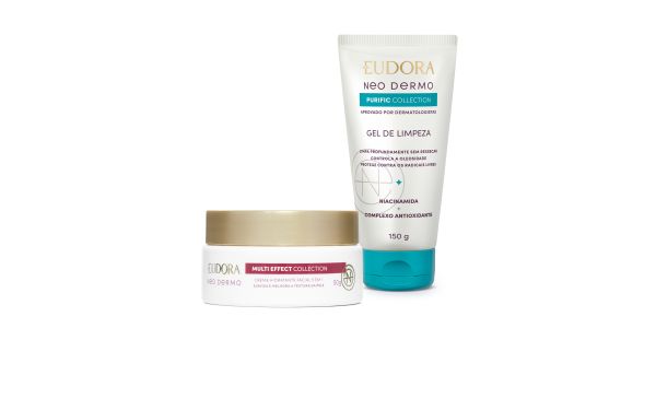 Neo Dermo Combo Neo Dermo: Creme Hidratante Facial 50g + Gel de Limpeza 150g