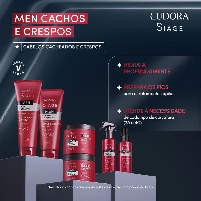 SIÀGE Spray Men Ativador de Cachos 100ml