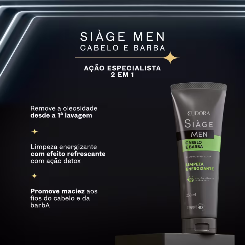 SIÀGE Shampoo Cabelo e Barba Men 250ml