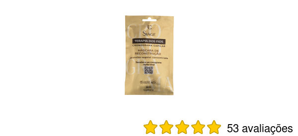 Siàge Sachet Máscara De Reconstrução Terapia dos Fios Cronograma Capilar 60ml