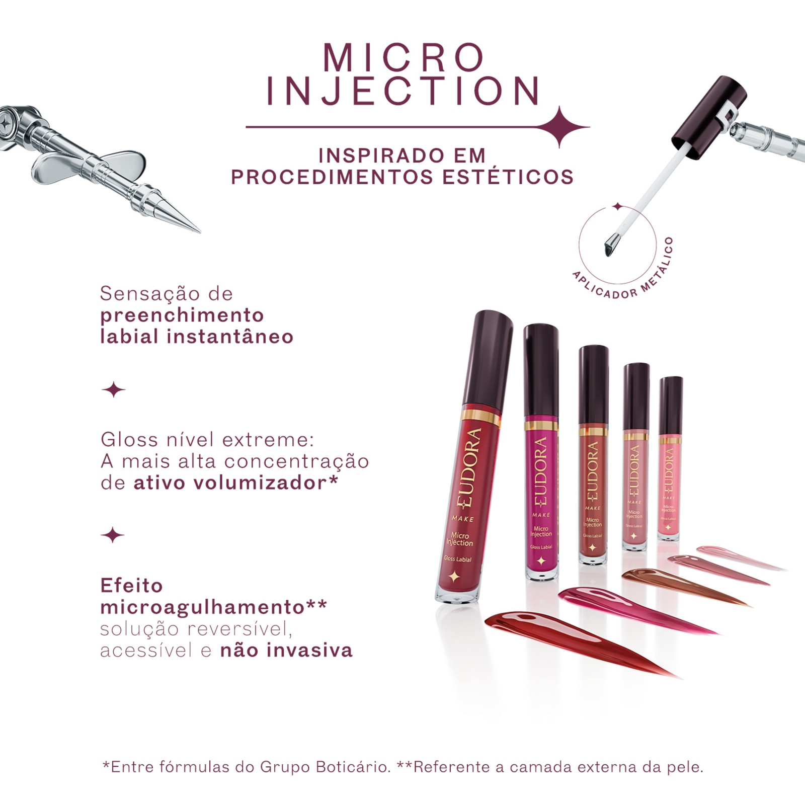 Eudora Make Gloss Labial Micro Injection Cherry 5,2ml