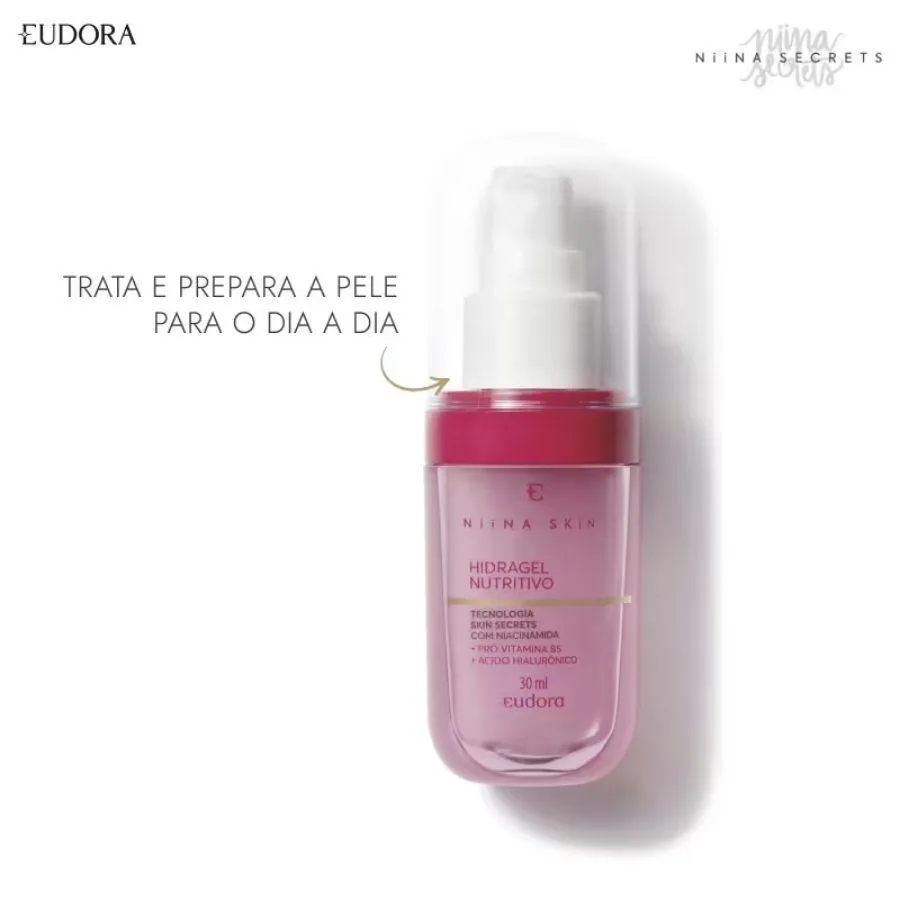 Niina Secrets Combo Niina Skin: Hidragel Nutritivo 30ml + Demaquilante 100ml