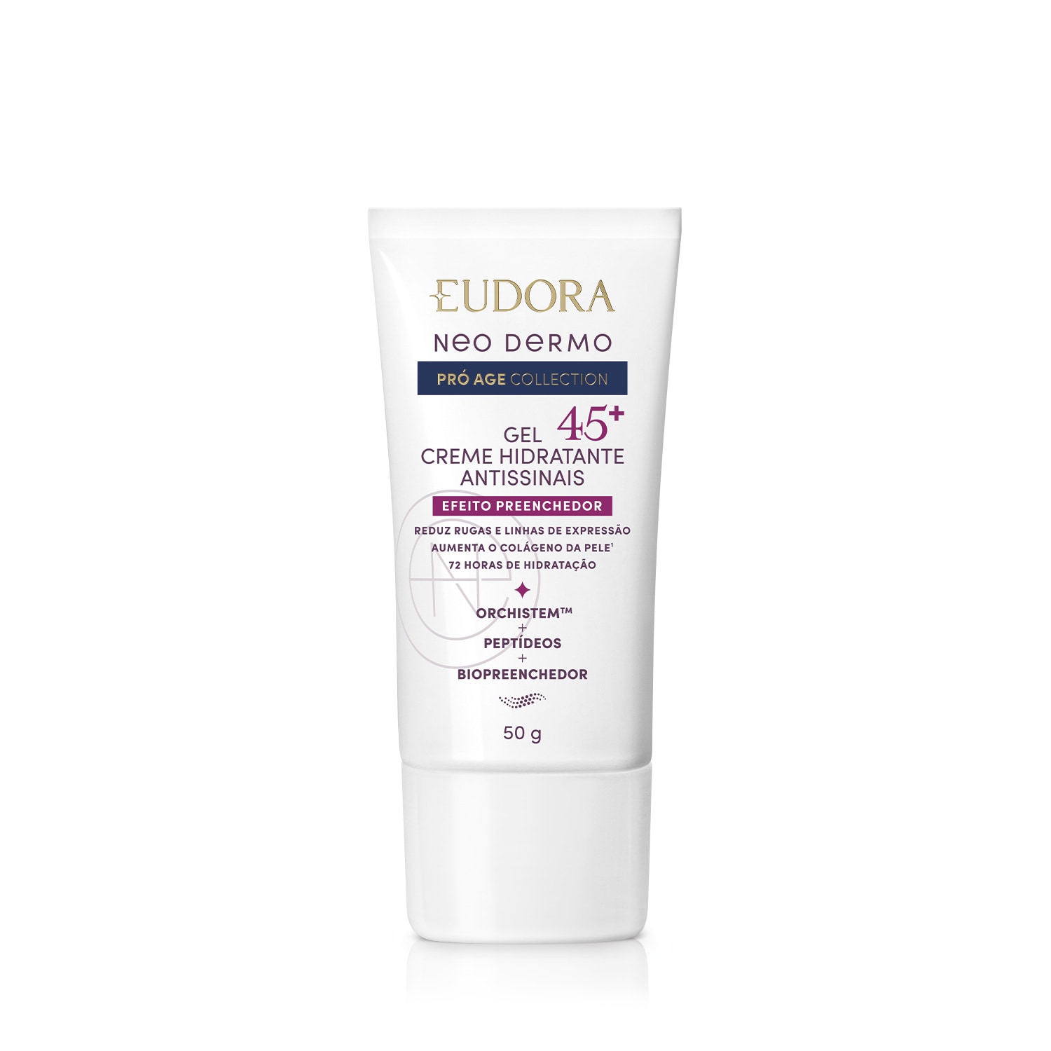 Neo Dermo Eudora Purific Gel De Limpeza Facial 150g, Protetor Solar Sem Cor Fps 70 40g + Pró Age Gel Creme Facial 45+ 50g