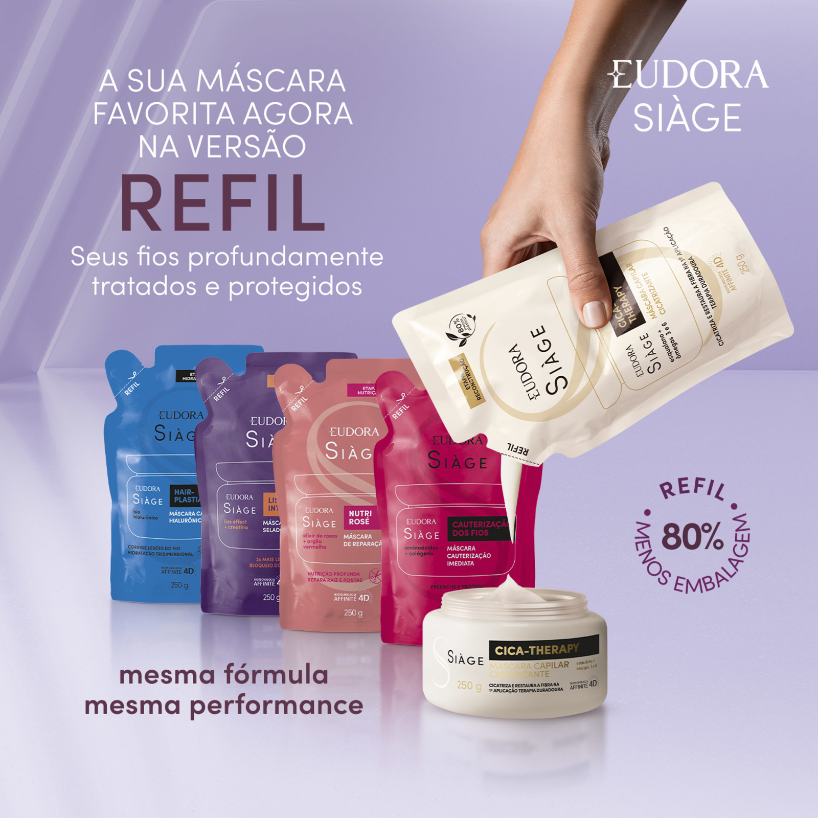 Siàge Eudora Cica Therapy - Máscara Capilar 250g