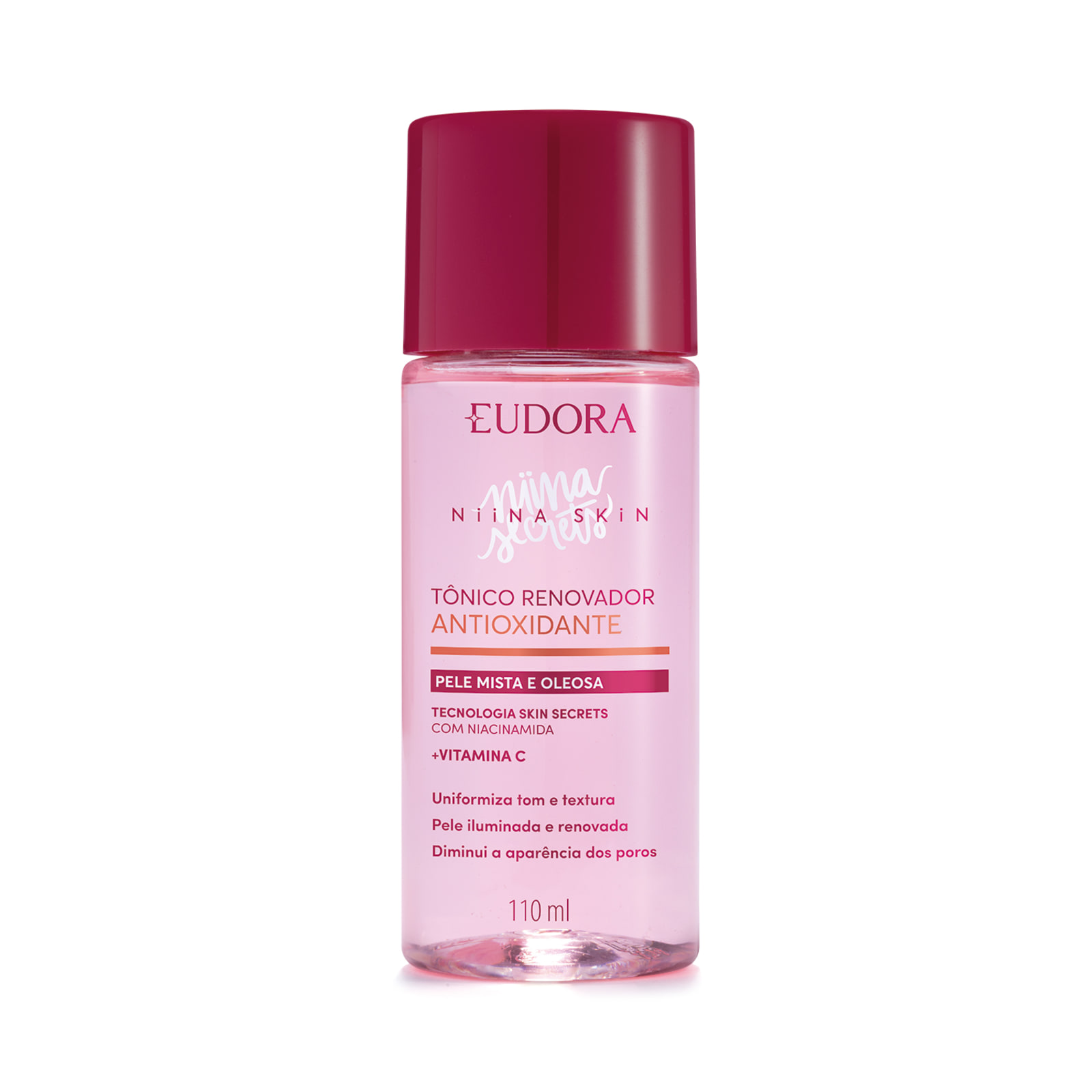Niina Secrets Combo Skin: Tônico Renovador 110ml + Protetor Solar Facial FPS 70 40ml
