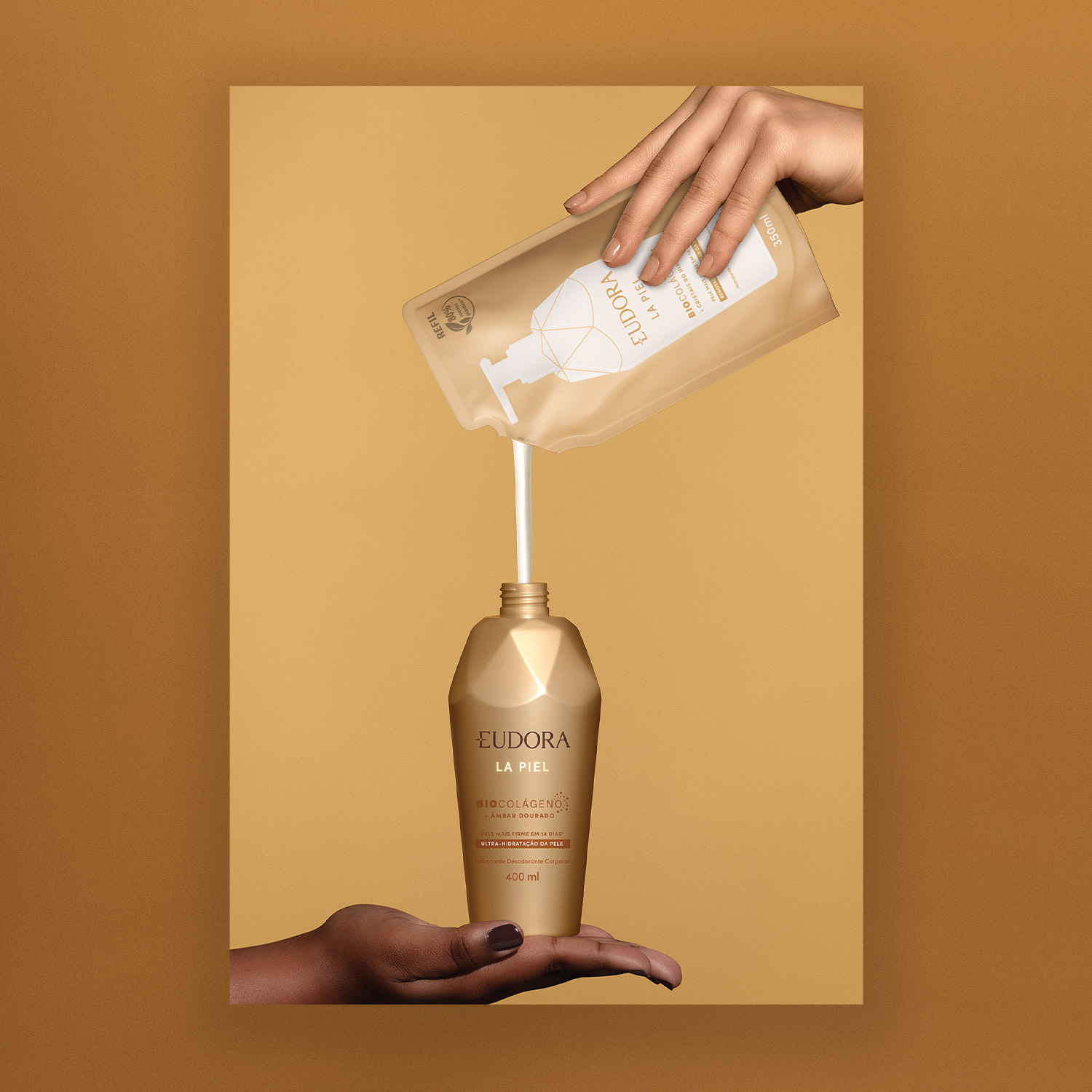 La Piel Combo La Piel: Sérum Concentrado Corporal 25ml + Refil Hidratante Corporal 350ml